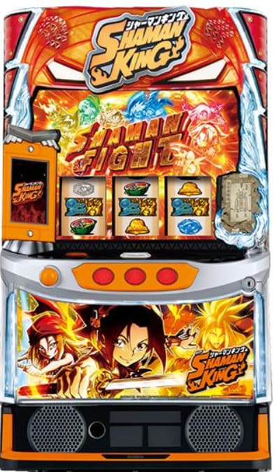 スマスロ シャーマンキング スロットのボーナス演出画面 